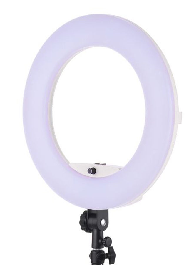 حلقة إضاءة LED قابلة للتعتيم للتصوير الفوتوغرافي أبيض/أسود - Image 2