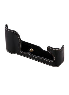 PU Leather Camera Half Case Base For FUJIFILM X-A5 / X-A20 Black