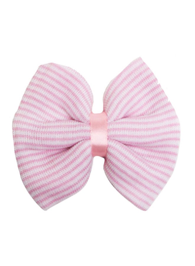 Bow Tie Beanie Pink  - Image 1