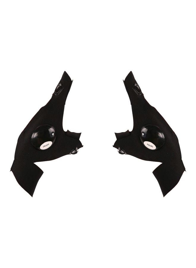 Generic 2-Piece Fingerless LED Flashlight Gloves - Image 1