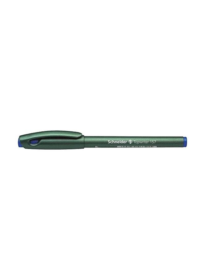 Schneider - Pack of 10 Topwriter 157 Fibre-Tip Pen Blue - Image 1