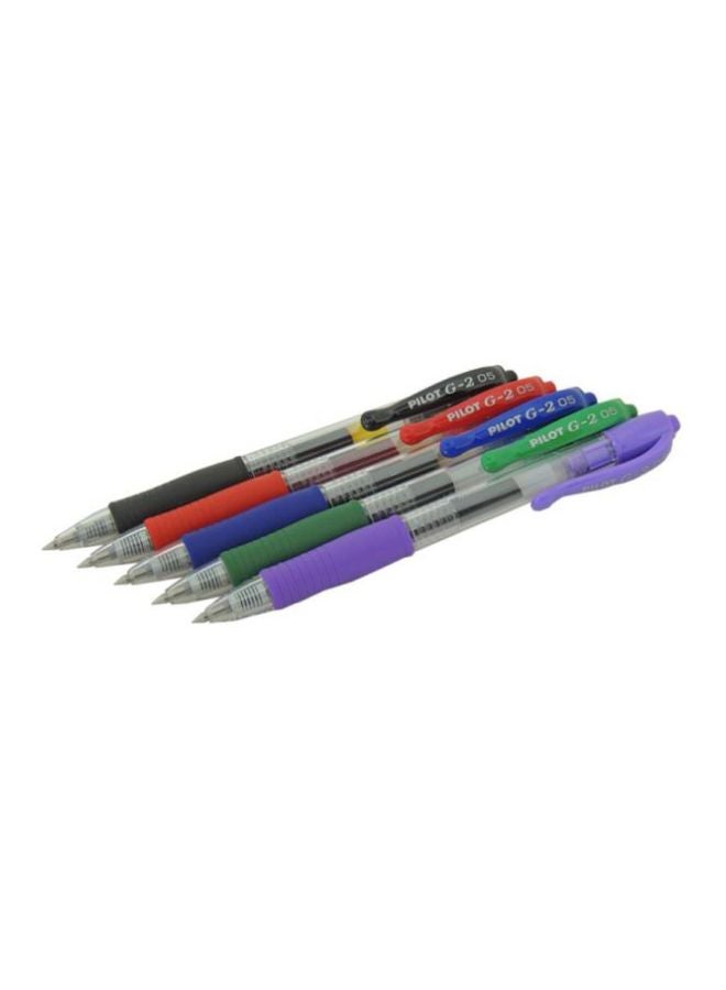 PILOT 5-Piece Gel Pen Blue/Black/Red