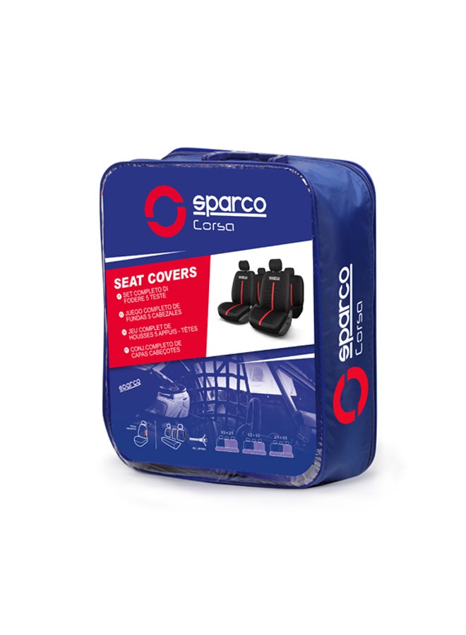 سباركو غطاء مقعد من البوليستر من قطعتين - Image 3