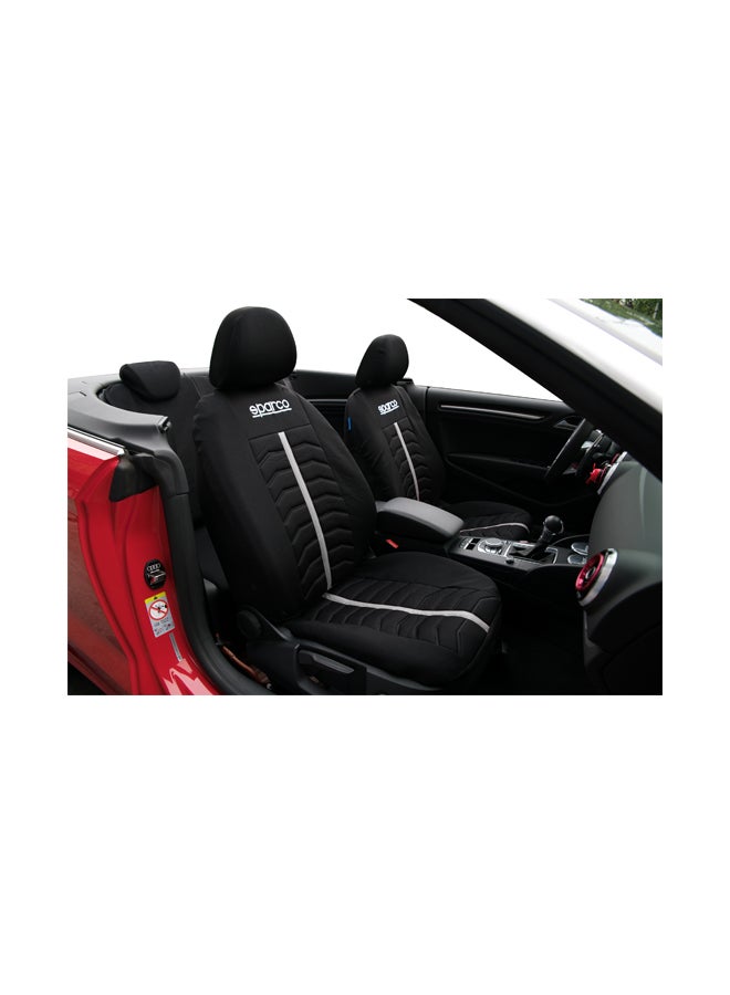 Sparco 2-Piece Polyester Seat Cover - Image 2