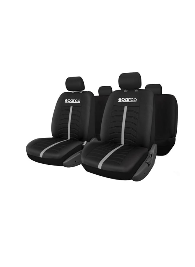 Sparco 2-Piece Polyester Seat Cover - Image 1