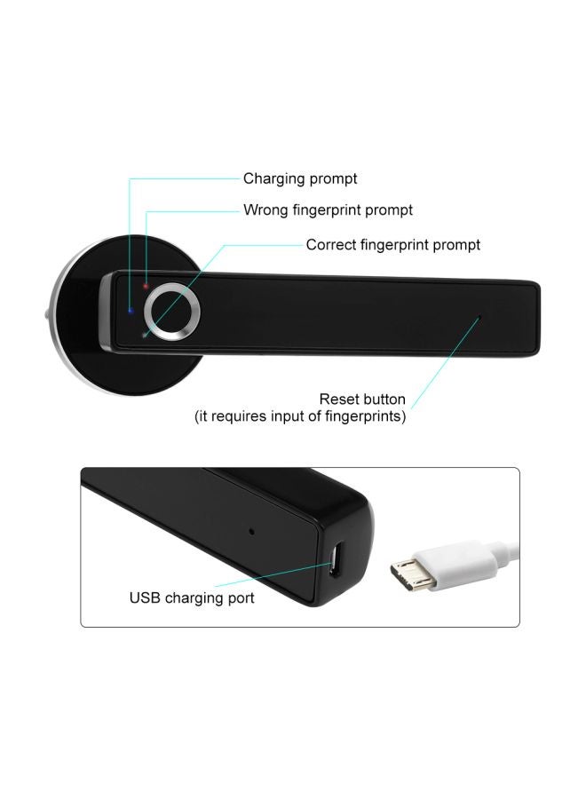 Generic - Smart Door Lock Black - Image 1