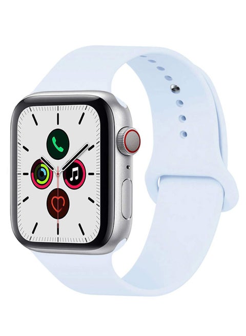 Solid Replacement Band For Apple Watch Series 5/4/3/2/1 Sky Blue
