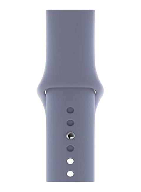Solid Replacement Band For Apple Watch Series 5/4/3/2/1 Lavender Grey