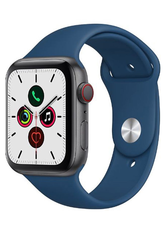 Perfii - Solid Replacement Band For Apple Watch Series 5/4/3/2/1 Blue Horizon - Image 1