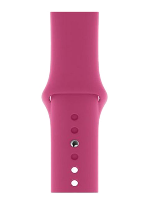 Solid Replacement Band For Apple Watch Series 5/4/3/2/1 Dragon Fruit