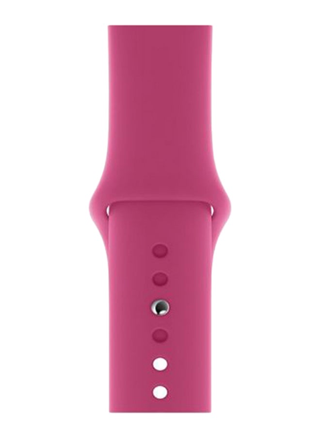 Perfii - Solid Replacement Band For Apple Watch Series 5/4/3/2/1 Dragon Fruit - Image 1