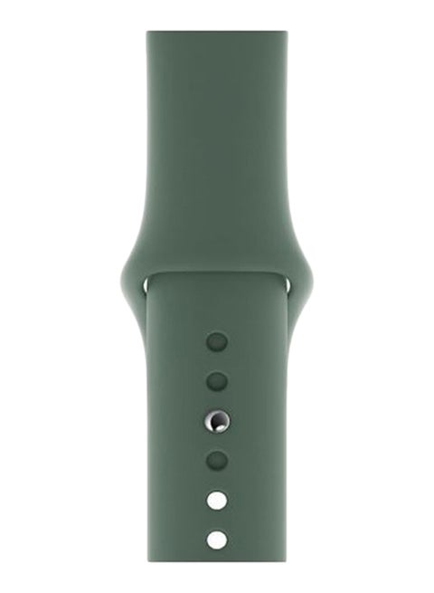 Silicone Replacement Band For Apple Watch Series 5/4/3/2/1 Pine Green