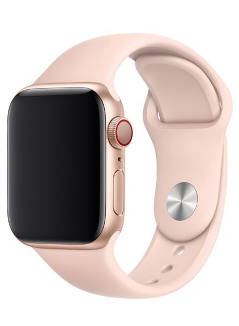 Solid Silicone Replacement Band For Apple Watch Series 5/4/3/2/1 Vintage Rose