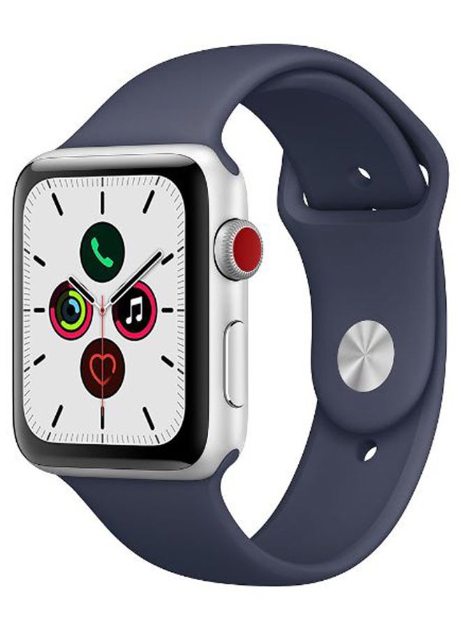 Perfii - Solid Replacement Band For Apple Watch Series 5/4/3/2/1 Midnight Blue - Image 1