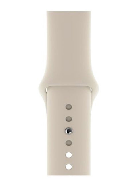 Solid Silicone Replacement Band For Apple Watch Series 5/4/3/2/1 Stone