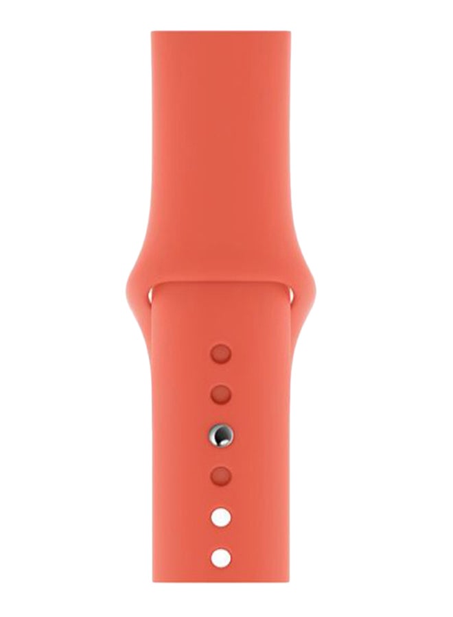 Perfii - Solid Replacement Band For Apple Watch Series 5/4/3/2/1 Apricot - Image 1