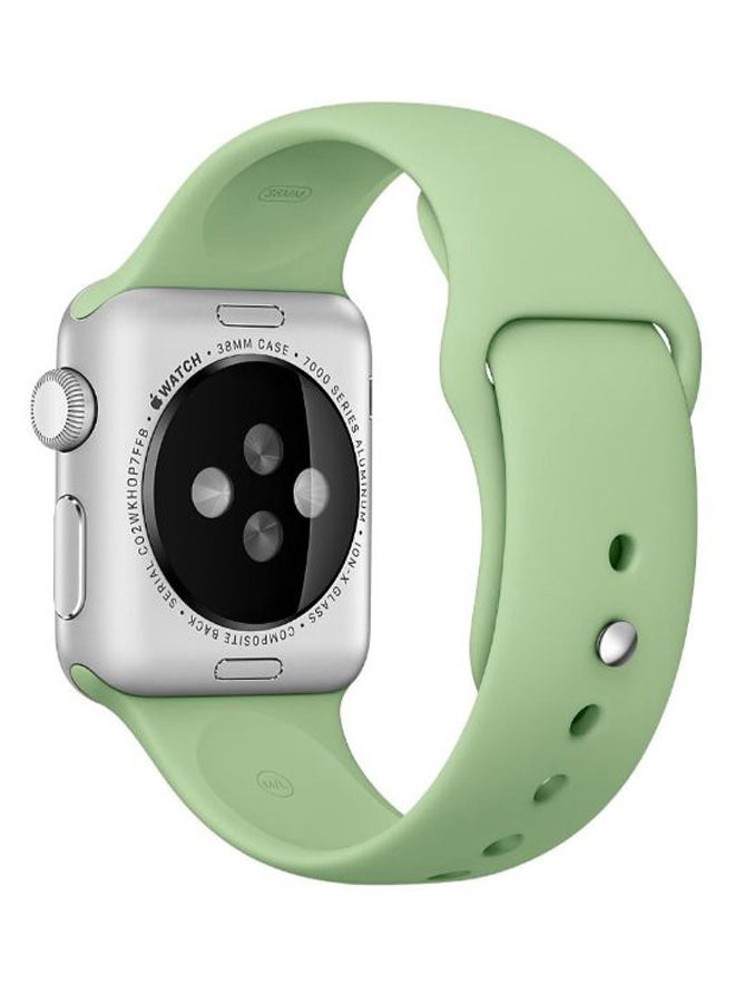 Perfii - Solid Replacement Band For Apple Watch Series 5/4/3/2/1 Mint - Image 1