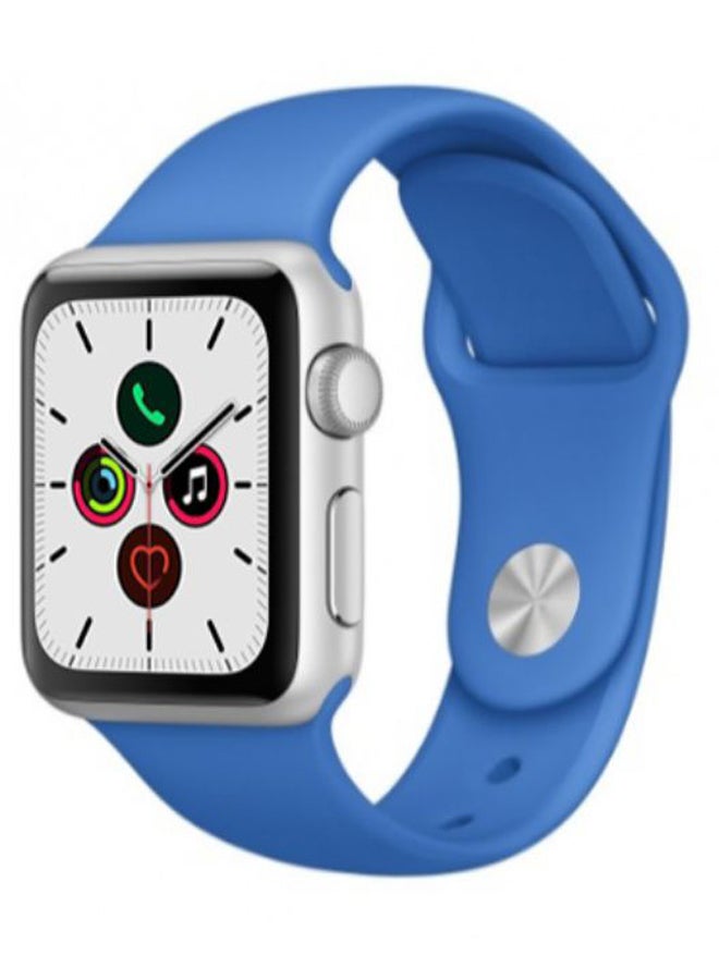 Perfii - Solid Replacement Band For Apple Watch Series 5/4/3/2/1 Royal Blue - Image 1