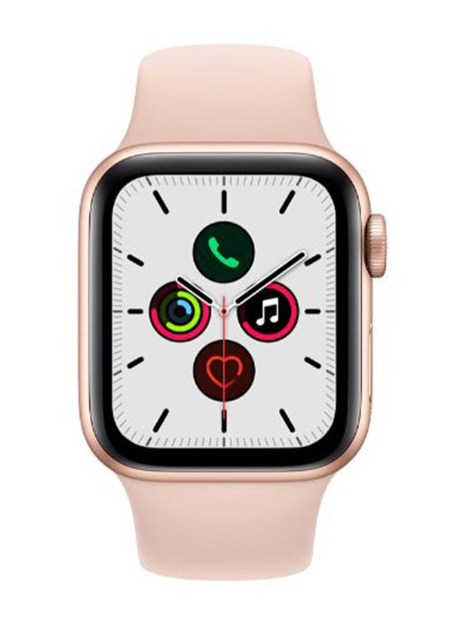 Perfii - Silicone Replacement Band For Apple Watch Series 5/4/3/2/1 Pink Sand - Image 1