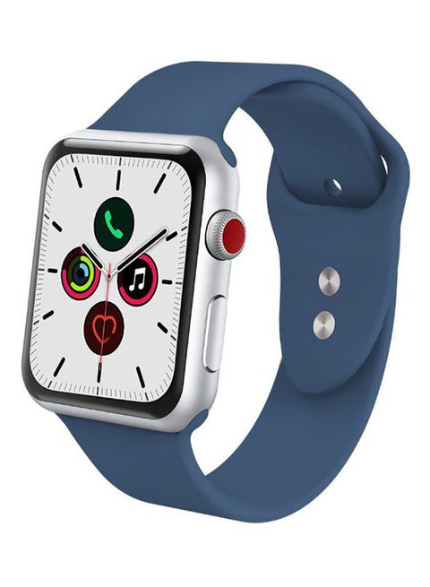 Solid Replacement Band For Apple Watch Series 5/4/3/2/1 Ocean Blue