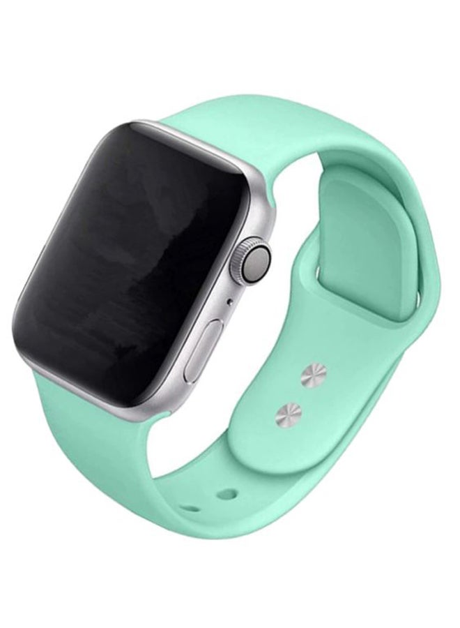 Perfii - Solid Replacement Band For Apple Watch Series 5/4/3/2/1 Green Grass - Image 1