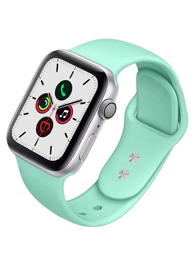 Perfii - Solid Replacement Band For Apple Watch Series 5/4/3/2/1 Green Grass - Image 1