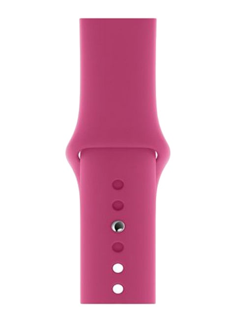 Solid Replacement Band For Apple Watch Series 5/4/3/2/1 Dragon Fruit