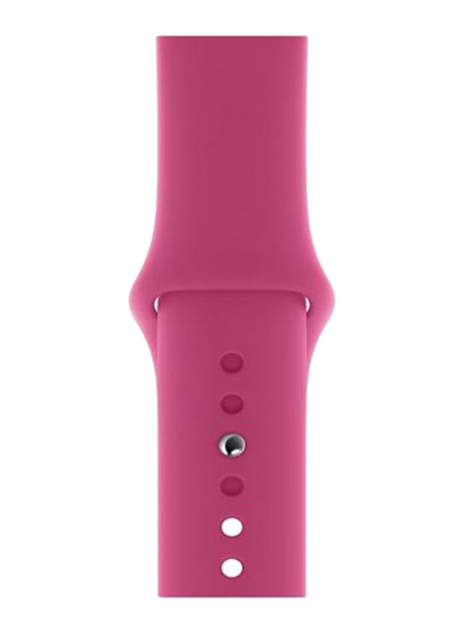 Perfii - Solid Replacement Band For Apple Watch Series 5/4/3/2/1 Dragon Fruit - Image 1