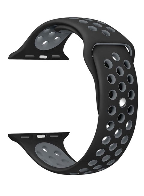 Dot Replacement Band For Apple Watch Series 5/4/3/2/1 Black/Grey