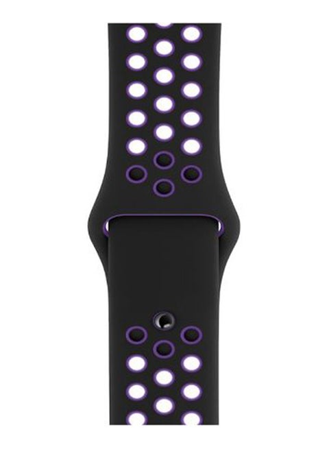 Dot Replacement Band For Apple Watch Series 5/4/3/2/1 Black/Purple