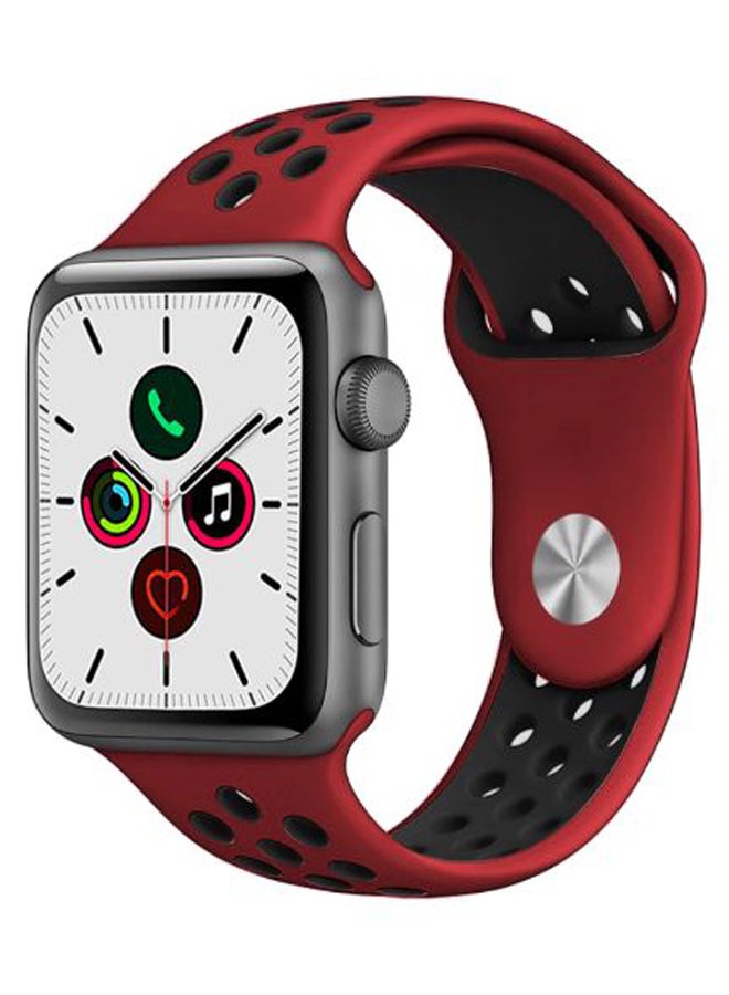 Perfii Dot Replacement Band For Apple Watch Series 5/4/3/2/1 Red/Black - Image 2