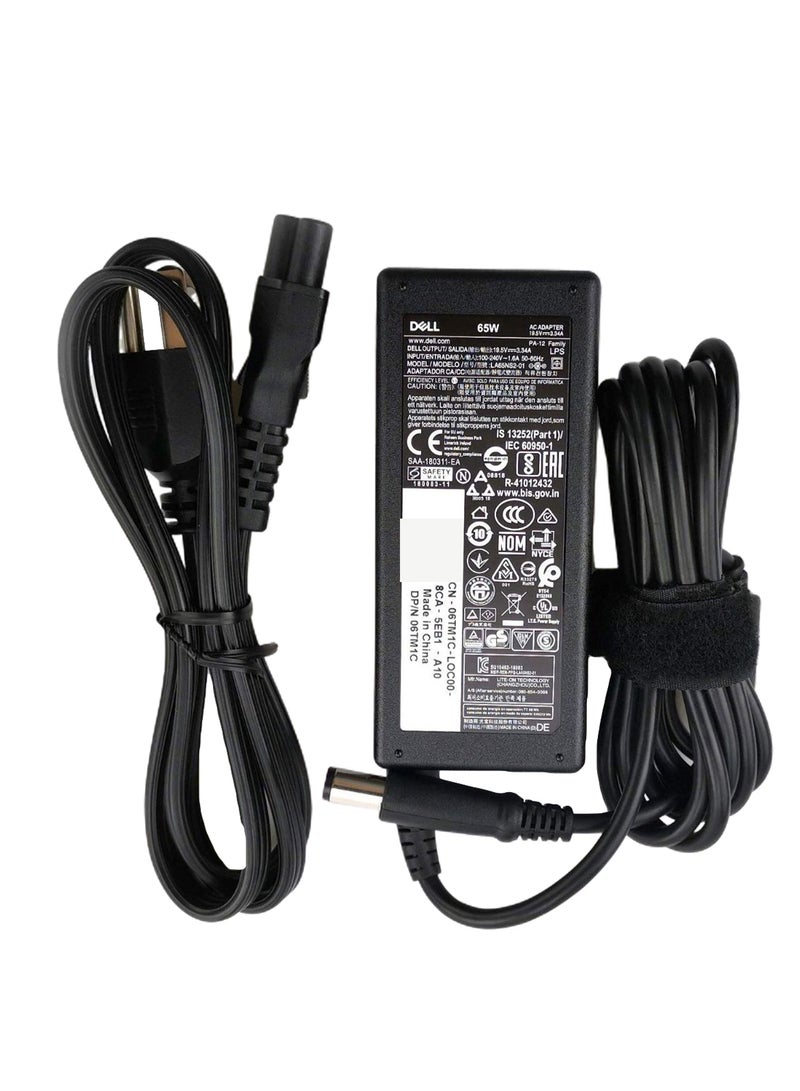 DELL AC Power Charging Adapter With Cord Black - Image 1