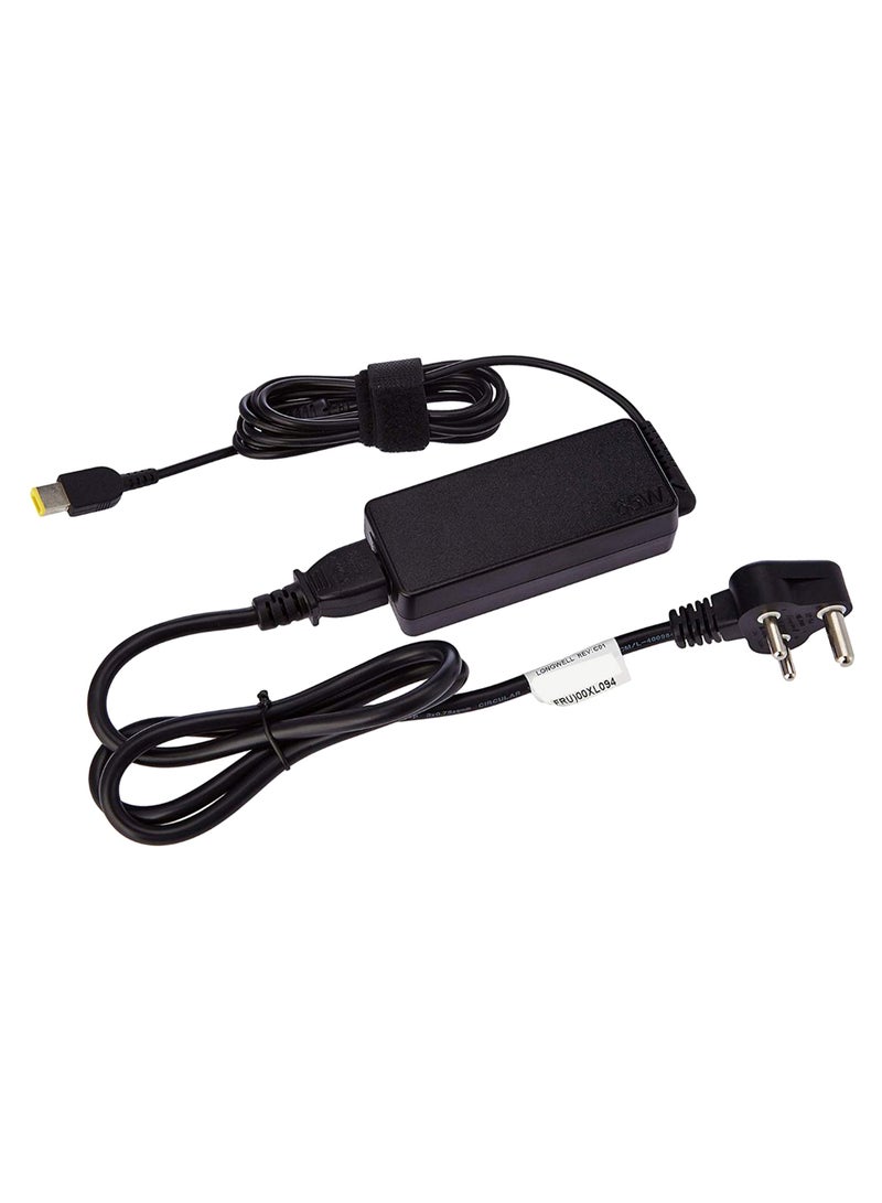 Lenovo AC Power Charging Adapter With Cord Black - Image 1