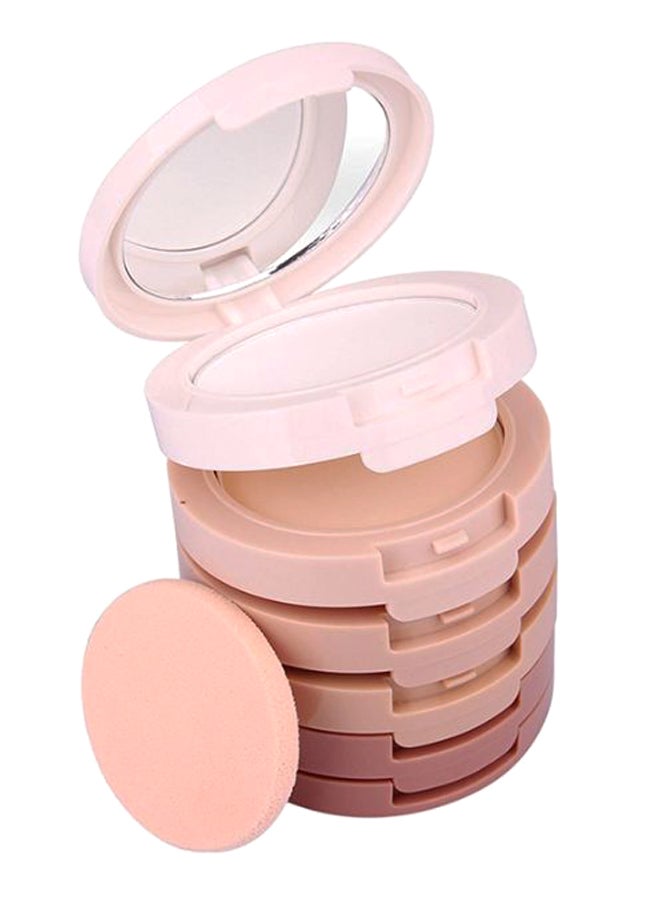 Music Flower 5-Color Concealing Kit With Puff Multicolour - Image 1