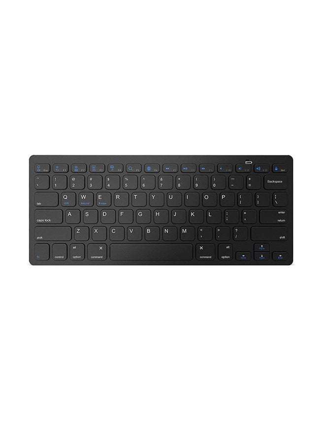 Rubik Ultra Slim Wireless Keyboard Black  - Image 1