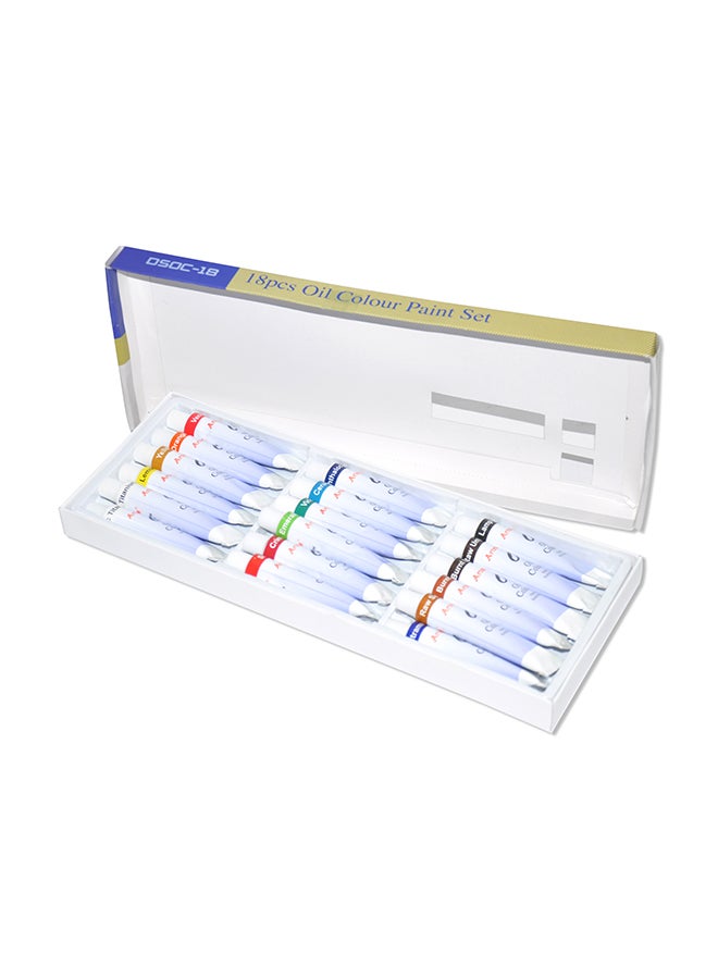 آرتمايت طقم أقلام ألوان زيتية مكون من 18 قطعة متعدد الألوان - Image 1