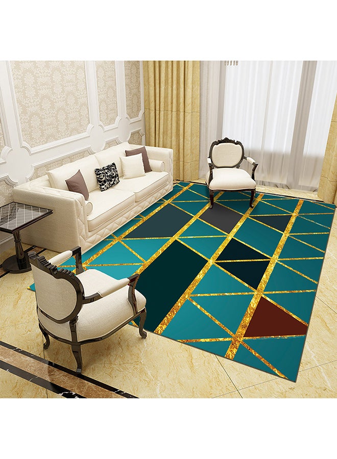 TOEON 3D Geometric Pattern Living Room Carpet Multicolour 40x60cm