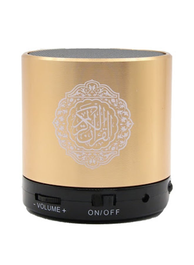 Dar Al Salam Quran Speaker With Remote Gold/Black - Image 1