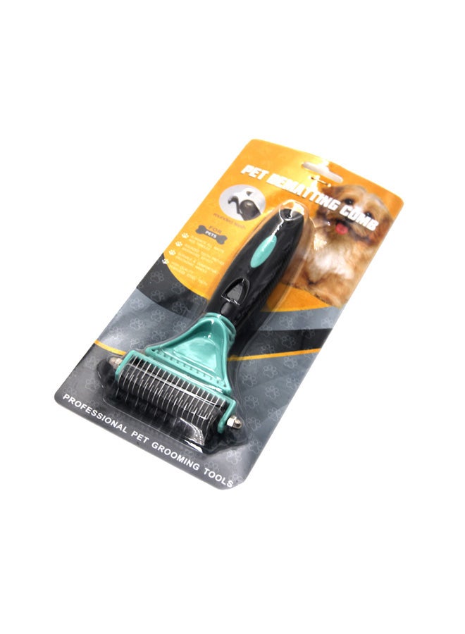 مشط لشعر الحيوانات الأليفة أسود/أزرق 1سم