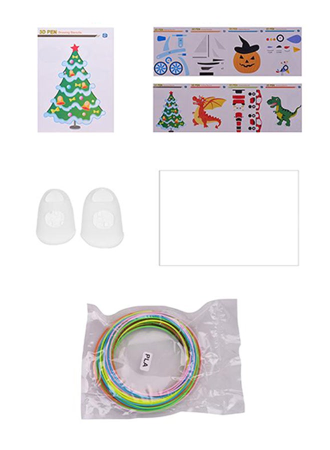 Dinosaur Shaped 3D Printer Drawing Pen Orange/Black - Image 2