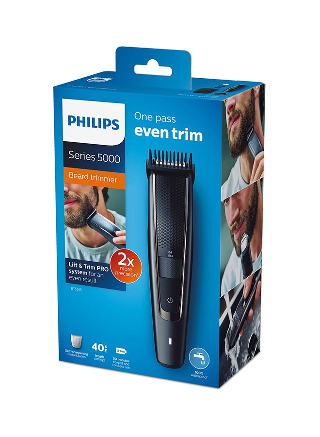 فيليبس ماكينة تشذيب شعر اللحية سلسلة 5000 أسود - Image 4