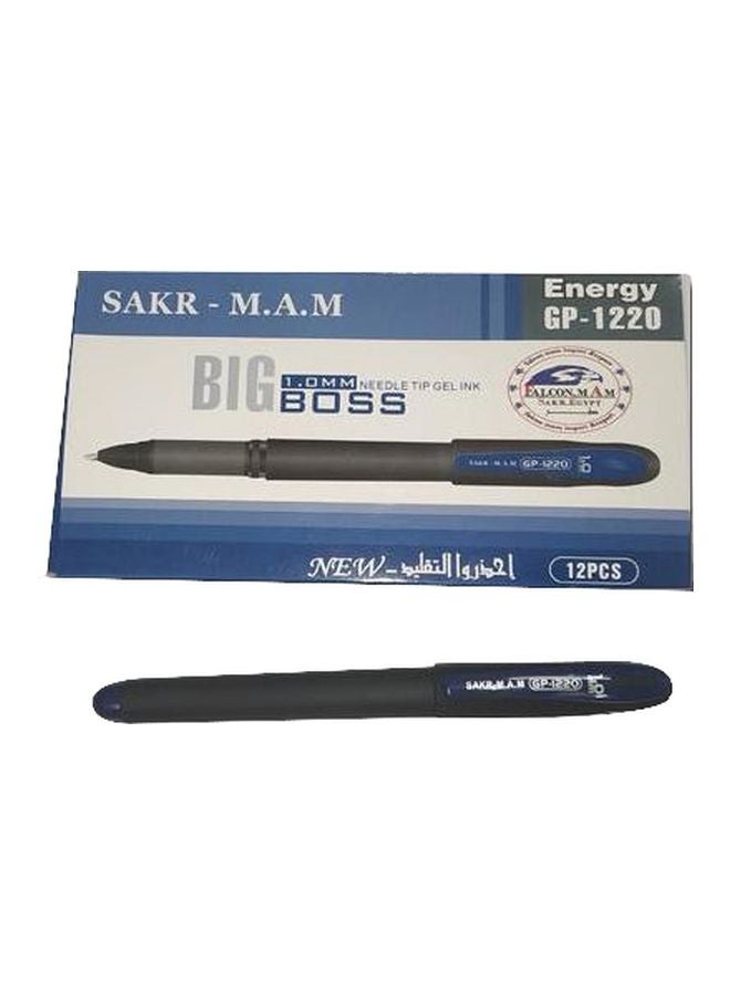 مجموعة أقلام بيج بوس من 12 قطعة أسود