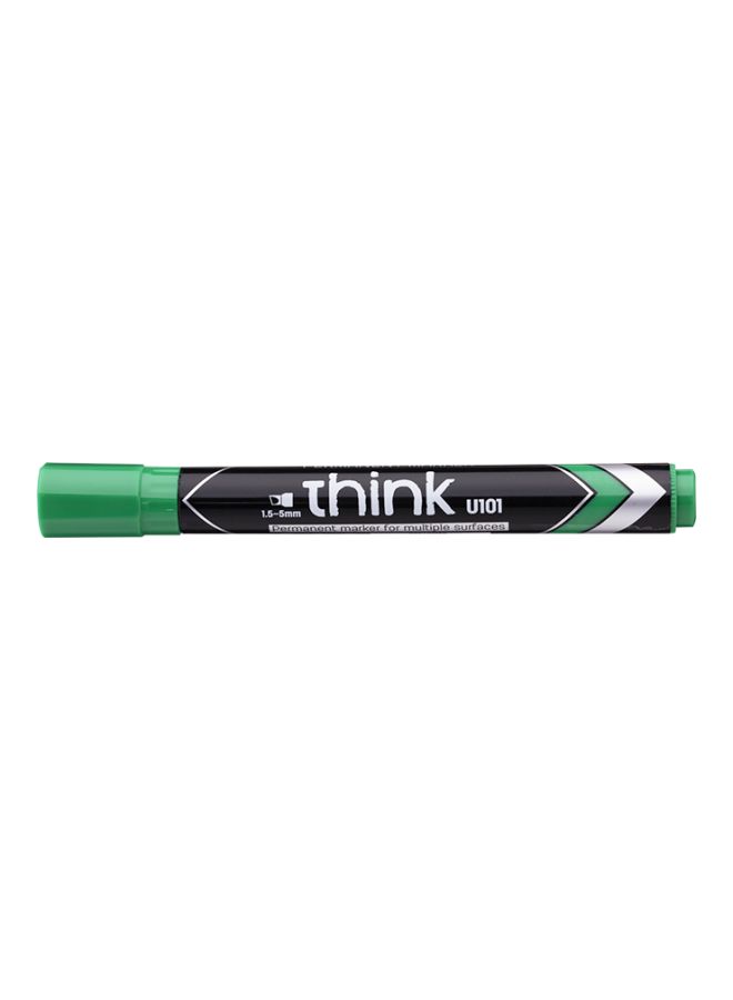 Deli Think Permanent Marker Green