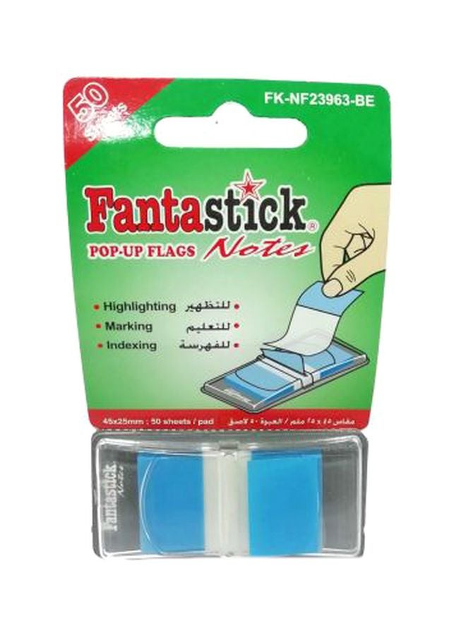 Pop-Up Flags Sticky Note Blue/White