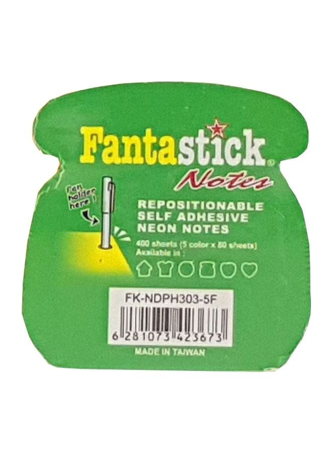 فانتاستيك مجموعة أوراق ملاحظات ذاتية اللصق على شكل هاتف مكونة من 400 قطعة متعدد الألوان