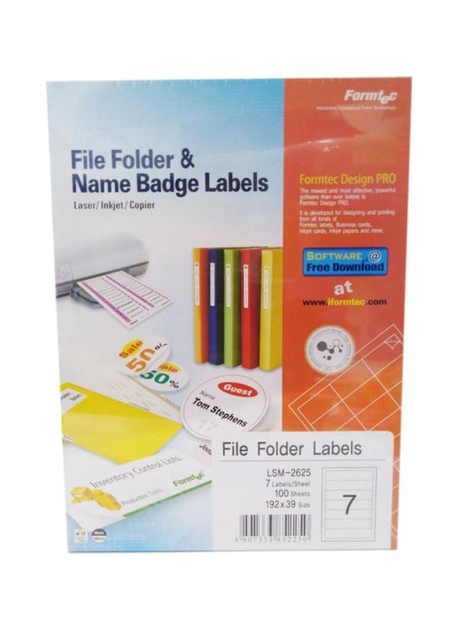 Formtec 7-Piece Multipurpose Lebel White