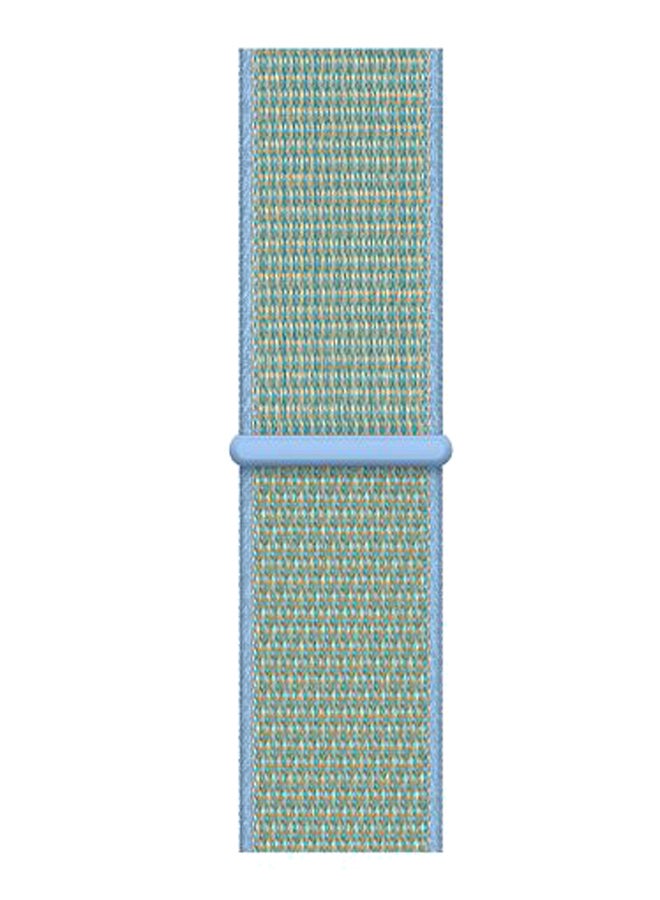Perfii - Replacement Band For Apple Watch Series 5/4/3/2/1 38/40mm Cornflower/Blue - Image 1