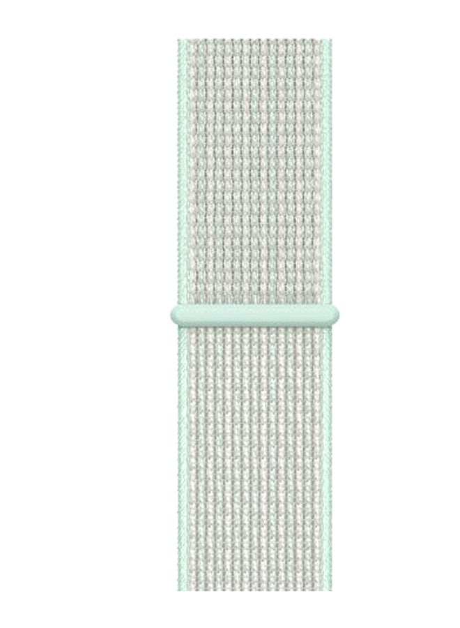 Perfii - Solid Replacement Band For Apple Watch Series 5/4/3/2/1 Teal Tint - Image 1