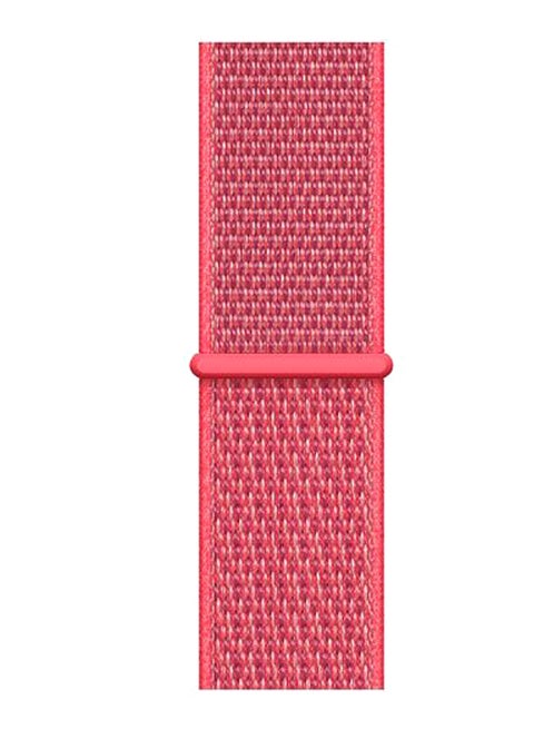 Replacement Nylon Band For Apple Watch Series 5/4/3/2/1 Hibiscus Pink