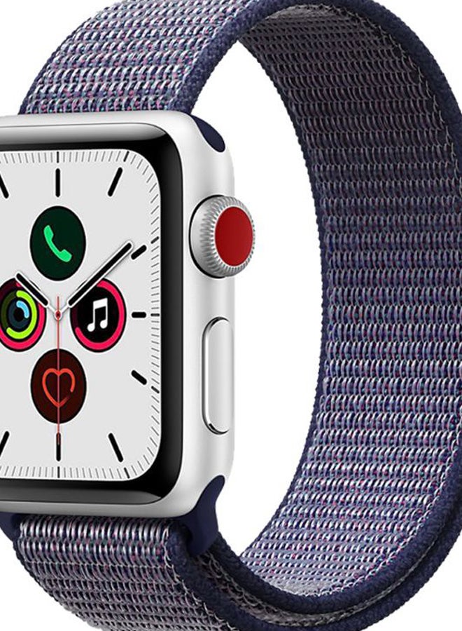 Perfii - Solid Replacement Band For Apple Watch Series 5/4/3/2/1 Midnight Blue - Image 1